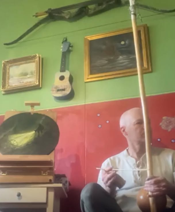 Musiikkia ja taidemaalausta, aika kiva